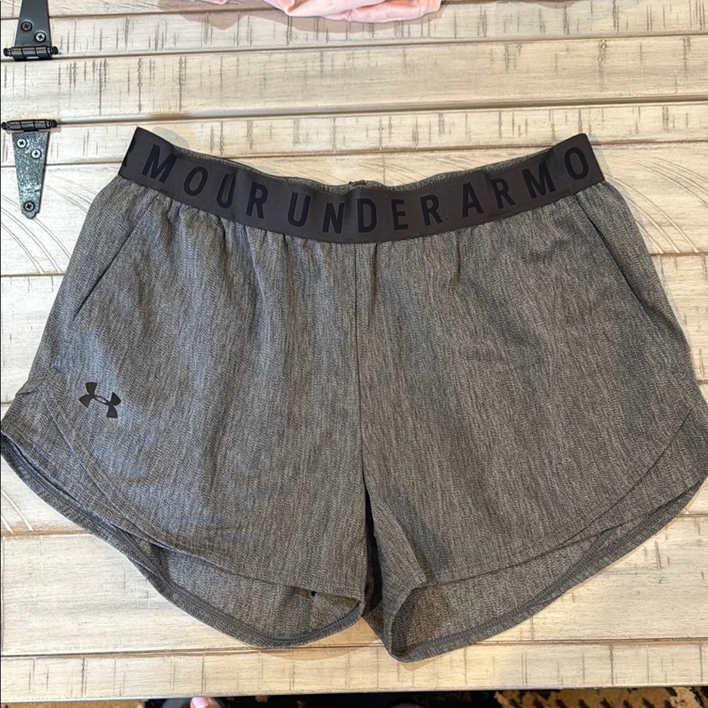 Under Armour Gray Athletic Shorts Lightweight Breathable